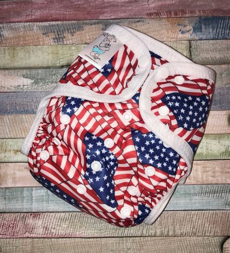 Items Similar To American Flag Polyester Pul Cloth Diaper Cover With