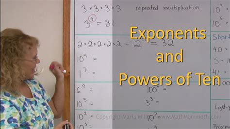 Powers Of Ten And Exponents 5th Grade Math Youtube