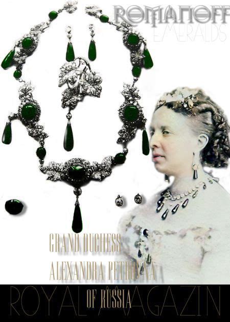 Grand Duchess Alexandra Petrovna Of Russia Romanov Emeralds Emerald
