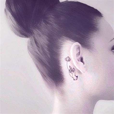11 Tiny Tattoo Ideas for Behind Your Ear From Celebrity Tattoo Artists