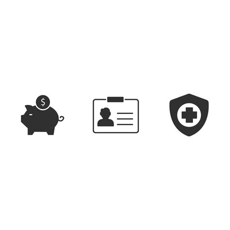 health savings account icons set . health savings account pack symbol