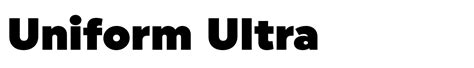 Uniform Ultra Font Webfont And Desktop Myfonts