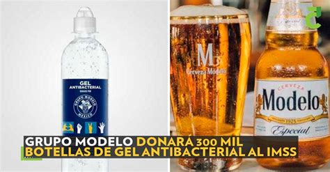 Grupo Modelo donará mil botellas de gel antibacterial al IMSS