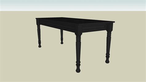Light Classic Office Table 3d Warehouse