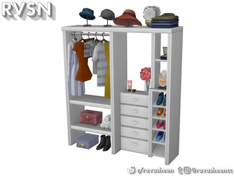 Hang Around Closet Set Sims 4 Cc Furniture Sims 4 Closet Sims 4