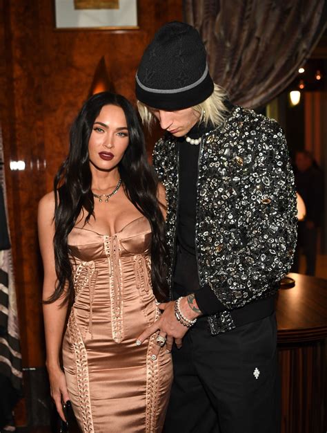 Megan Fox Wore A Nude Corset Dress For Date Night With Machine Gun Kelly