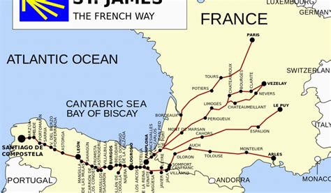 Camino Frances Route Map French Way Wikipedia Secretmuseum