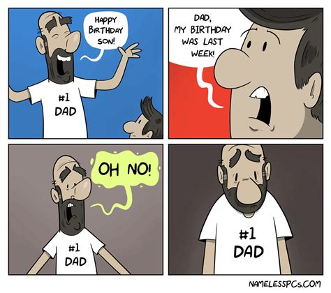 T Shirt Number Nameless Pcs Dad Father Comics Funny Comics And Strips Cartoons
