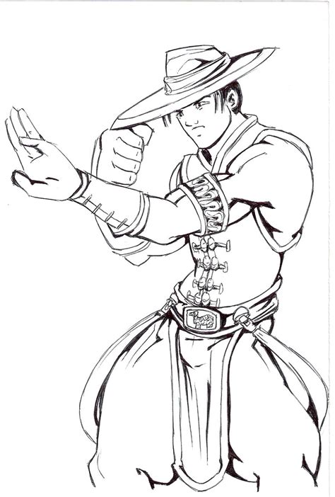 Kung Lao Mortal Kombat Para Colorir Imprimir E Desenhar Colorirme