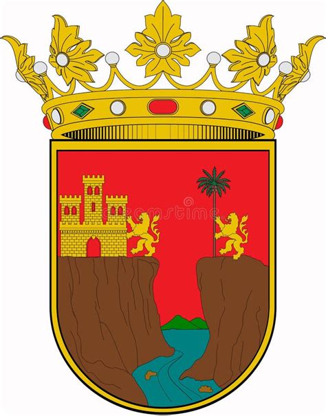 Coat Of Arms Of The State Of Chiapas Mexico Stock Illustration