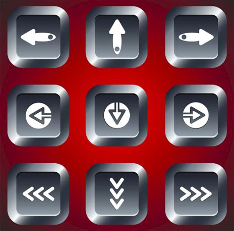 9 Navigation Buttons Free Psd Eps Vector Format Download