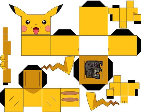 Pikachu Shiny By Hollowkingking On Deviantart Pikachu Papercraft