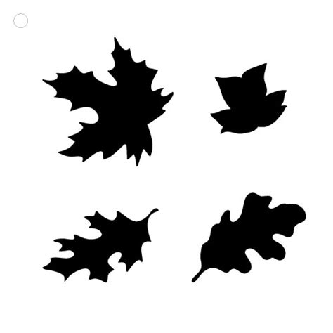 Happy Fall Leaves Stencil 1 34 Leaves