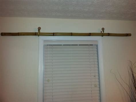 Curtain Rod Bamboo Fire Stained Curtain Rods By Eclecticbambu