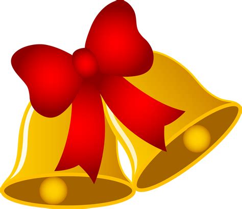 Christmas Bells With Ribbon Free Clip Art