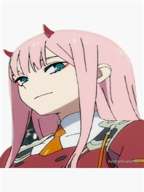 Zero Two Smile Sticker For Sale By Aestheticanime2 Redbubble