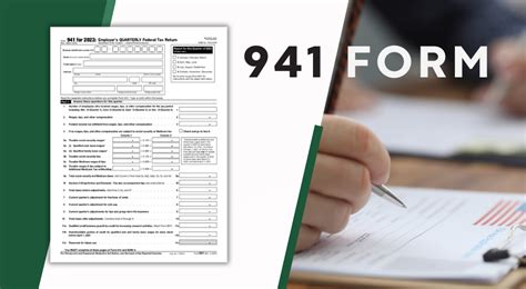 Irs Form 941 ⮚ 2023 Printable 941 Form Fillable Pdf And Instructions For Federal Quarterly Tax
