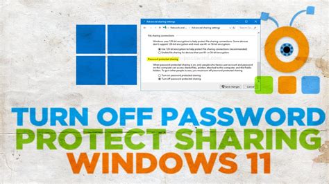 How To Turn Off Password Protected Sharing In Windows Youtube