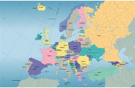 Mapa Politico De Europa Con Capitales How To Crochet For Beginners