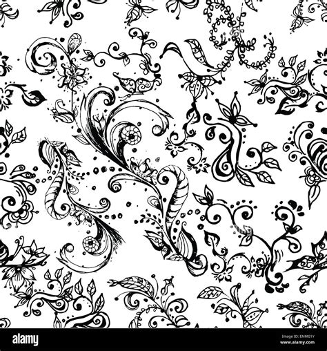 Seamless Floral Pattern Stock Vector Image And Art Alamy