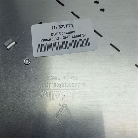 Aluminum Flip Placard 8 Legend Worded Unpainted Back Plate 1 2 H X 14