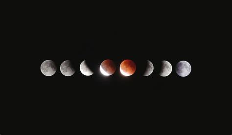 Hd Wallpaper The Moon Eclipse Phase Lunar Eclipse Wallpaper Flare