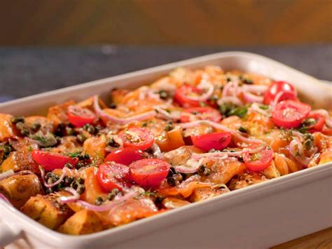 This grilled corn with cornbread puree and popcorn recipe features corn in various forms, but the for cornbread's cousins. Everything-Bagel Strata with Caper Relish and Smoked Salmon | Recipe | Salmon recipes, Food ...
