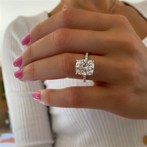 Elongated Cushion Cut Diamond Engagement Ring Mdr Atelier