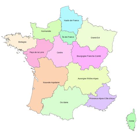 Les régions sont désormais au nombre de 18 : Les 13 nouvelles régions françaises - Paloo Blog