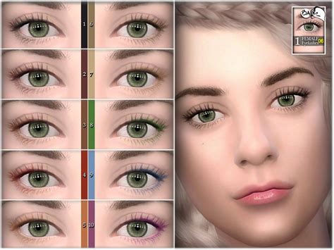 The Sims Resource Female Eyelashes 06