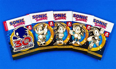 Limited Edition Sonic The Hedgehog 30th Anniversary Pin