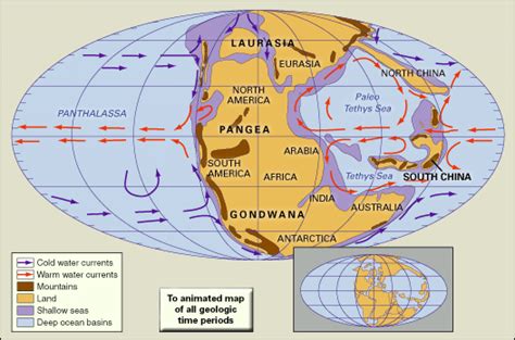Pangea Map With Continents Labeled