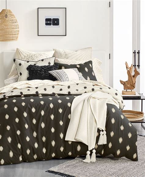 Queen sheet set 500 thread count cotton blend created for macy s bedding 49 99 140 earn 4 cash back 30 off friends family at macy s charter club damask 1 5 stripe supima cotton 550 thread count 2. Lucky Brand CLOSEOUT! Ikat Dot 2-Pc. King Comforter Set ...
