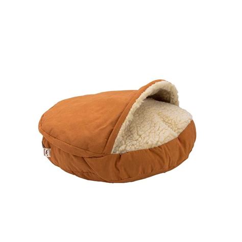 Snoozer Luxury Orthopedic Cozy Cave Pet Bed Large Shona Brown Sugar