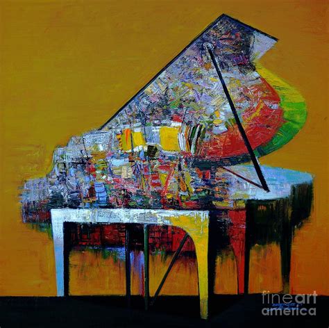 Piano No60 Variations Painting By Zheng Li Fine Art America
