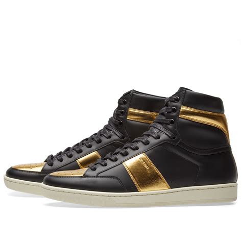 Find saint laurent sneaker in canada | visit kijiji classifieds to buy, sell, or trade almost anything! Saint Laurent SL-10 High Sneaker Black & Gold | END.