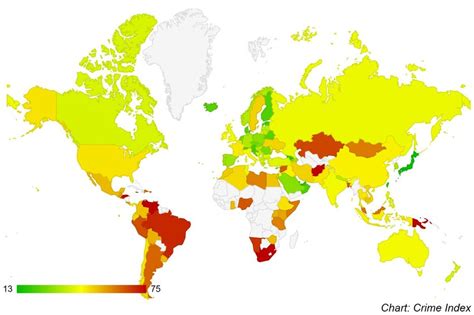 Global Crime Index Map 2019 Download Scientific Diagram