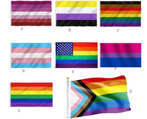 2021 Gay Pride Flags Rainbow Transgender Pansexual Party Flags 5 X 3 Ft