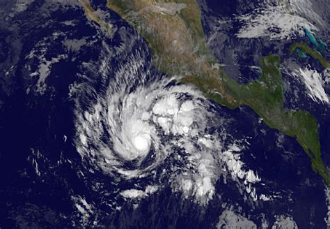 Satellite Video Shows Hurricane Sandra Moving North Along Mexicos West