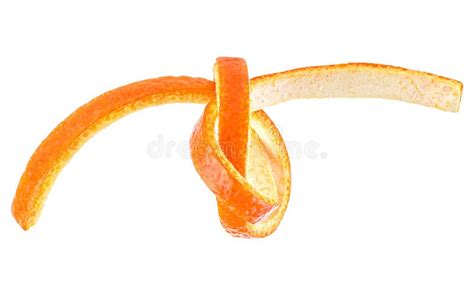 Juicy Fresh Orange Peel Isolated On White Background Beauty Health