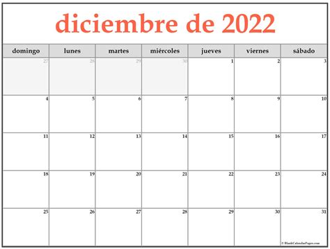 Tu Calendario De Diciembre 2022 Para Imprimir Images And Photos Finder