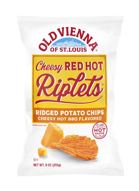 Old Vienna Cheesy Red Hot Riplets 9 Oz Midwest Distribution