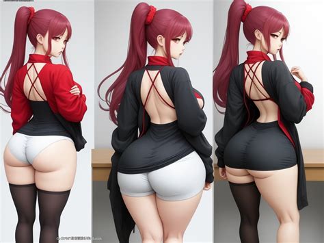 Best Ai Photo Hot Anime Woman Thicc Without Pants Back View