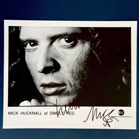 Mick Hucknall Simply Red 20x25cm Signed Photo Autograph Autograph Ebay