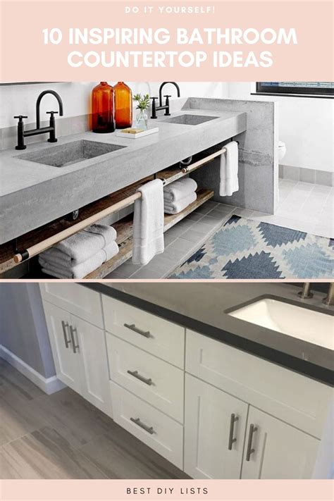 When you are updating your kitchen on a budget, budget countertops are one of the biggest ways to keep costs down. Bathroom Countertop Ideas | Bathroom countertops, Diy ...