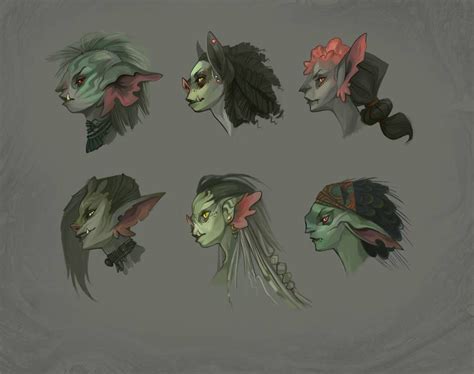 Goblin Head Concepts By Ulafish On Deviantart Character Art Goblin