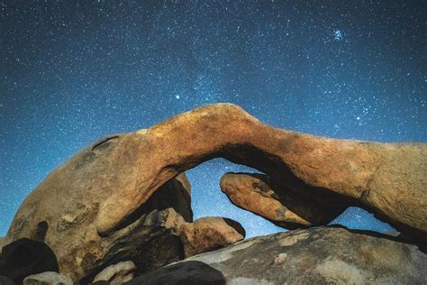 The Night Sky Over Arch Rock Joshua Tree National Park A7sii R