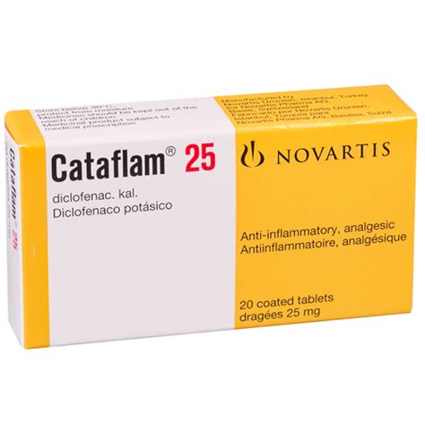However, because of the risk of heart attack, it's recommended to limit the amount you take. C0220975-CATAFLAM 25 MG X 20 GRAG