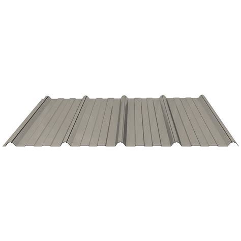 Fabral Shelterguard 10 Ft Exposed Fastener Steel Roof Panel In Hickory