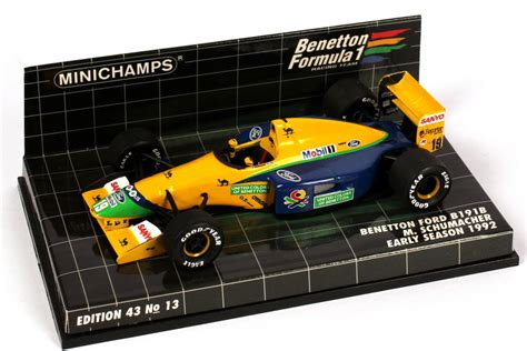 Benetton Ford B191b Formel 1 1992 Nr19 Michael Schumacher Early